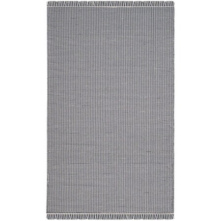 Safavieh 9 x 12 ft. Montauk Flat Weave & Hand Loomed Rectangle Area Rug Ivory & Navy MTK340B-9